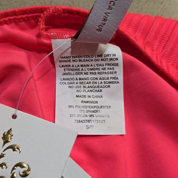 BECCA Moonridge Hotpink Rib Adela Hipster Bikini Bottom - Picture 6 of 12